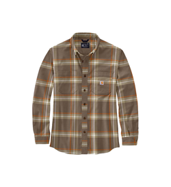 FLAN PLAID SHIRT CHESTNUT 105945 B57